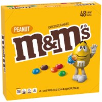 M&M'S Peanut Milk Chocolate Full Size Bulk Candy (1.74 oz, 48 ct)