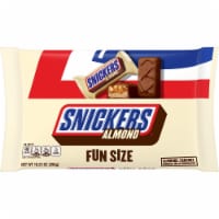 SNICKERS Almond Fun Size Milk Chocolate Candy Bars, 10.23 oz Bag Perspective: Main