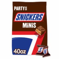 Snickers Mini Size Milk Chocolate Candy Bars Bag Perspective: Main