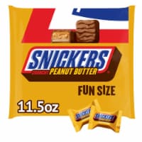 Snickers Crunchy Peanut Butter Squared Fun Size Chocolate Candy Bars Bag Perspective: Main