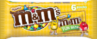 M&M's® Milk Chocolate Candies Fun Size Packs, 6 ct - Kroger