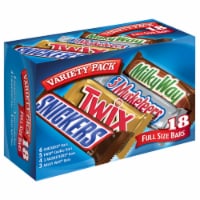 Snickers & Twix & Milky Way & 3 Musketeers Variety Pack Chocolate Candy Bar Assortment