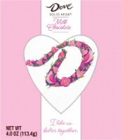 Dove® Solid Milk Chocolate Heart Valentine Candy Perspective: Main