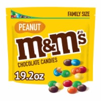 M&M'S Peanut Milk Chocolate Candy Family Size Bag