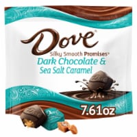 Dove Promises Sea Salt and Caramel Dark Chocolate Candy Individually Wrapped Bag Perspective: Main