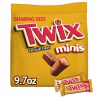 Twix Minis Milk Chocolate St. Patrick's Day Candy Bars Sharing Size Bag Perspective: Main