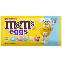 M&M'S Peanut Milk Chocolate Pastel Blend Easter Candy Sharing Size Pack Perspective: Main