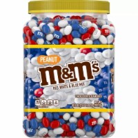 M&M'S Red, White & Blue Peanut Patriotic Chocolate Candy, 42-Ounce Party  Size Bag, Chocolate