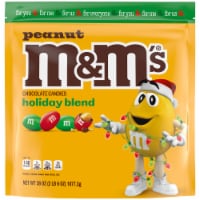 M&M'S Peanut Milk Chocolate Christmas Candy Bag
