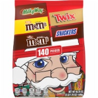 M&M'S Snickers Twix & Milky Way Christmas Stocking Stuffer Milk Chocolate Candy Bars Bag Perspective: Main