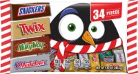 Snickers Twix Milky Way & 3 Musketeers Chocolate Minis Bars Holiday Candy Perspective: Main