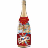 Celebrations Chocolate Assorted Mix Holiday Candy Bars - Christmas Gift Champagne Bottle Perspective: Main