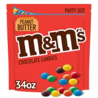 M&M'S Peanut Butter Milk Chocolate Candy, Full Size, 1.63 oz Bag