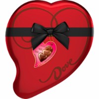 Dove Valentines Day Assorted Chocolate Candy Heart-Shaped Gift Tin Perspective: Main