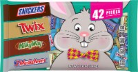 SNICKERS, TWIX, MILKY WAY & 3 MUSKETEERS Minis Assorted Chocolate Easter Candy Variety Bag 42 Pieces Perspective: Main