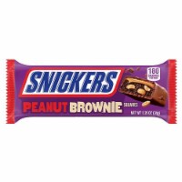Snickers Peanut Brownie Squares Full Size Chocolate Candy Bar