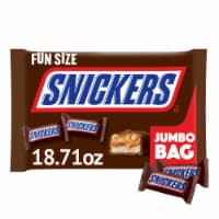 Snickers Fun Size Milk Chocolate Bars Jumbo Chocolate Candy Bag Perspective: Main
