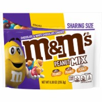 M&M S Peanut Butter Chocolate Candy Sharing Size - 9 Oz Bag (Pack of 18),  18 packs - Harris Teeter