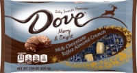 Dove® Chocolate Toffee Almond Crunch Laydown Christmas Milk Chocolate Perspective: Main