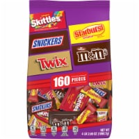 M&M'S Milk Chocolate Skittles Snickers Starburst & Twix Halloween Candy Assortment Perspective: Main