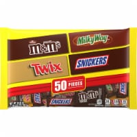 M&M'S Milky Way Twix & Snickers Mixed Chocolate Halloween Candy Assortment Perspective: Main