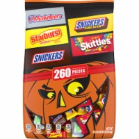 Snickers Skittles Starburst & 3 Musketeers Assorted Bulk Halloween Candy Variety Pack Perspective: Main