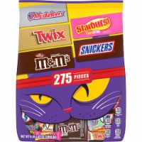 M&M'S Snickers Twix Starburst & 3 Musketeers Bulk Assorted Halloween Candy Perspective: Main