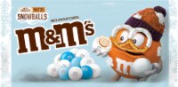 M&M's Holiday White Chocolate & Pretzel Snowballs Candy Perspective: Main