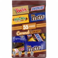 Snickers M&M'S Caramel Twix & Milky Way Caramel Lovers Chocolate Candy Variety Pack Perspective: Main
