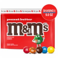 M&M'S Peanut Dark Chocolate Candy Sharing Size 10.1-Ounce Bag (Pack of 8) |  Packaging May Vary