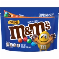 M&M'S Caramel Milk Chocolate Candy Sharing Size Bag Perspective: Main