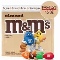 M&M'S Almond Milk Chocolate Candy Family Size Bag Perspective: Main