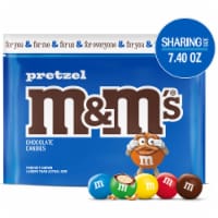 M&M'S Pretzel Milk Chocolate Candy Sharing Size Resealable Bag