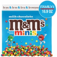 M&M'S Minis Milk Chocolate Candy Family Size Bag Perspective: Main