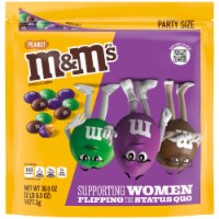 M&M'S Party Size Limited Edition Peanut Milk Chocolate Candy featuring Purple Candy Bulk Bag