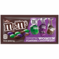 M&M'S Limited Edition Milk Chocolate Candy featuring Purple Candy Bag Perspective: Main