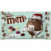 M&M'S Dark & Milk Chocolate Espresso Christmas Candy Bag Perspective: Main