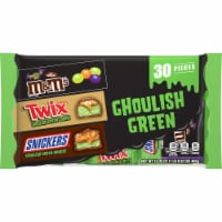 M&M'S & Snickers & Twix Ghoulish Green Chocolate Halloween Candy Variety Pack