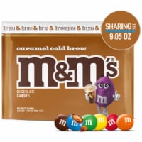 M&M's Caramel Milk Chocolate Candy Sharing Size Resealable Bag 9.05 oz