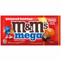 M&M'S Mega Peanut Butter Chocolate Candy Share Size Pack Perspective: Main