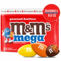 M&M'S Mega Peanut Butter Chocolate Easter Candy Share Size Bag Perspective: Main