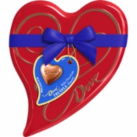 Dove Dark Chocolate Truffle Hearts Valentine's Day Candy Gift Heart Tin Perspective: Main