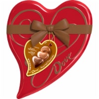 Dove Assorted Valentine's Day Chocolate Truffle Candy Heart Tin Perspective: Main