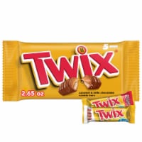 Twix Caramel Chocolate Cookie Fun Size Candy Bars Pack Perspective: Main