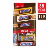 Snickers Milk Chocolate Fun Size Chocolate Candy Bars Variety Mix Party Size Bulk Bag Perspective: Main