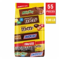 M&M'S Snickers & Milky Way Fun Size Chocolate Candy Variety Pack Bulk Bag