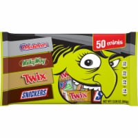 Snickers Twix Milky Way & 3 Musketeers Minis Halloween Candy Bag Perspective: Main