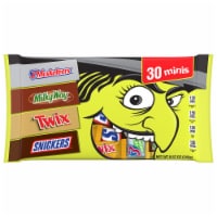 Mars 3MUSKETEERS® MILKYWAY® TWIX® and SNICKERS® Assorted Chocolate Halloween Minis Candy Bag Perspective: Main