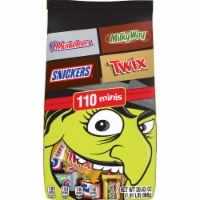 Snickers Twix Milky Way & 3 Musketeers Chocolate Halloween Candy Bar Assortment Bulk Bag Perspective: Main