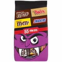 Mars M&M'S® TWIX® and SNICKERS® Assorted Chocolate Halloween Fun Size Candy Bag Perspective: Main